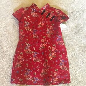 Asian style party dress.